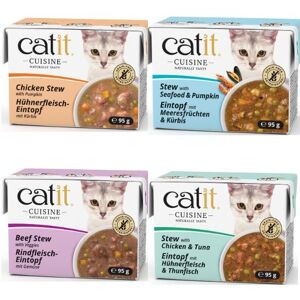 (Seafood and Pumpkin, 12 Pack) Catit Cuisine Stew Wet Cat Food Mixed Flavours (Seafood and Pumpkin, 12 Pack) Catit Cuisine Stew Wet Cat Food Mixed Flavours