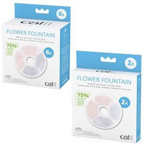 Catit Water Fountain Filters - Triple Action, 6 Pack Catit Water Fountain Filters - Triple Action, 6 Pack