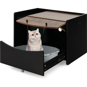 Casart Large Cat Litter Box Winding Entry Kitty Hidden Washroom w/ Pull-out Drawer Casart Large Cat Litter Box Winding Entry Kitty Hidden Washroom w/ Pull-out Drawer