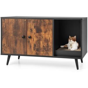 Casart Cat Litter Box Enclosure Cat House Kitty Washroom Wooden Side Table Casart Cat Litter Box Enclosure Cat House Kitty Washroom Wooden Side Table