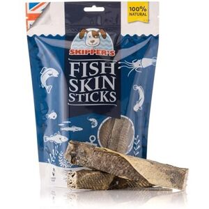 SKIPPER'S Fish Skin Dental Sticks - Natural Dog Dried Treats, Low in Fat Healthy Chews, Lo SKIPPER'S Fish Skin Dental Sticks - Natural Dog Dried Treats, Low in Fat Healthy Chews, Lo
