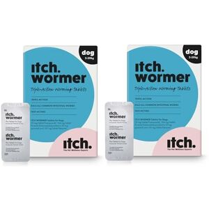 Itch Worming Tablets for Dogs 4 Tablet Treats Roundworms, Tapeworms, Hookworms Itch Worming Tablets for Dogs 4 Tablet Treats Roundworms, Tapeworms, Hookworms