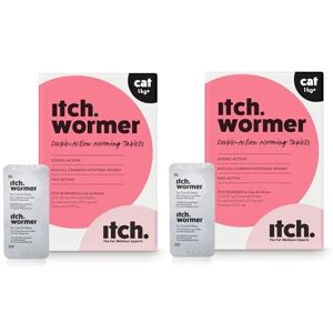 Itch Worming Tablets for Cats 4 Tablet Treats Roundworms and Tapeworms Kills Itch Worming Tablets for Cats 4 Tablet Treats Roundworms and Tapeworms Kills