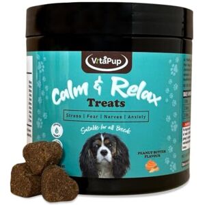 VitaPup Calm & Relax Treats for Dogs - Stress, Anxiety, Separation Anxiety, Bark VitaPup Calm & Relax Treats for Dogs - Stress, Anxiety, Separation Anxiety, Bark