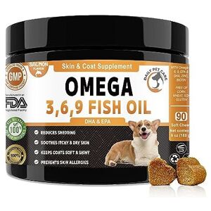Care+ Omega 3, 6, 9 Fish Oil for Dogs Salmon Oil Soft Chews for Dogs to Prevent Skin Care+ Omega 3, 6, 9 Fish Oil for Dogs Salmon Oil Soft Chews for Dogs to Prevent Skin