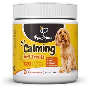 PawPrince Calming Treats for Dogs - 120 Soft Chew Anxiety Relief Supplements for Large and PawPrince Calming Treats for Dogs - 120 Soft Chew Anxiety Relief Supplements for Large and