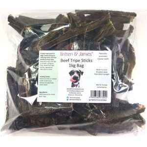 Britten & James Beef Tripe Sticks Treats for Dogs (1kg refill bag). A completely natural product Britten & James Beef Tripe Sticks Treats for Dogs (1kg refill bag). A completely natural product