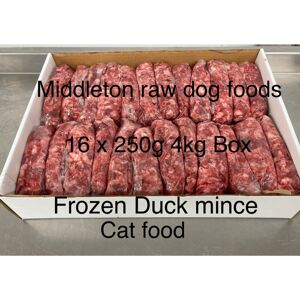 Sunukerr Cat Food Frozen DUCK Mince 16X250G Bags/Blocks 4Kg .BARF RAW DIET Delivered Sunukerr Cat Food Frozen DUCK Mince 16X250G Bags/Blocks 4Kg .BARF RAW DIET Delivered