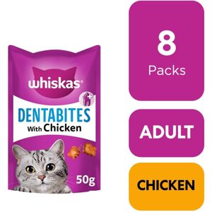 Sunukerr 8 X 50G Whiskas Dentabites Dental Cat Treats Chicken Cat Biscuits 400G Sunukerr 8 X 50G Whiskas Dentabites Dental Cat Treats Chicken Cat Biscuits 400G