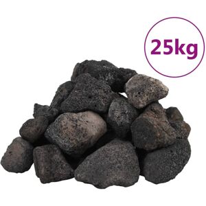 vidaXL Volcanic Rocks 25 kg Black 5-8 cm - Aquarium Rocks vidaXL Volcanic Rocks 25 kg Black 5-8 cm - Aquarium Rocks