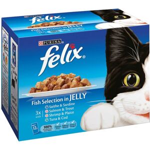 Felix Pouch Fish Selection Cij Mvp 12x100g (Pack of 4) Felix Pouch Fish Selection Cij Mvp 12x100g (Pack of 4)