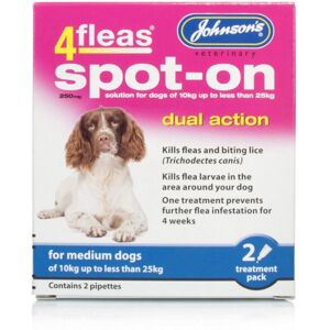 Johnsons Large Dog Flea Treatment - Dual Action 2 Vials Johnsons Large Dog Flea Treatment - Dual Action 2 Vials