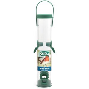 Supa Plastic 4 Port Seed Feeder Green 30cm (12'') (Pack of 6) Supa Plastic 4 Port Seed Feeder Green 30cm (12'') (Pack of 6)
