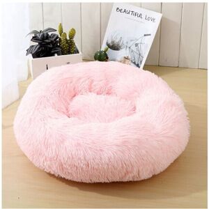 ZHIKE (Pink, 40CM) Fluffy Round Pet Bed Donut Plush Dog Cat Bed Kennel Comfy Calming N ZHIKE (Pink, 40CM) Fluffy Round Pet Bed Donut Plush Dog Cat Bed Kennel Comfy Calming N