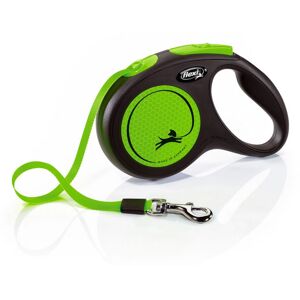 (5m, Green) Flexi New Neon Small Retractable Dog Lead (5m, Green) Flexi New Neon Small Retractable Dog Lead
