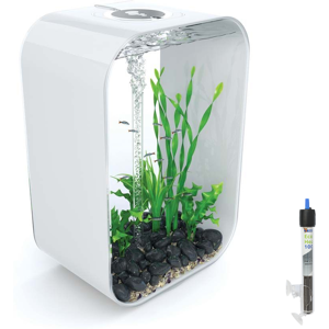 biOrb LIFE 60L White Aquarium Fish Tank with Multi Colour LED Lighting and Heate biOrb LIFE 60L White Aquarium Fish Tank with Multi Colour LED Lighting and Heate