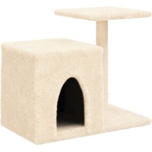 vidaXL Cat tree with sisal scratching posts 50.5 cm - cream (171724) vidaXL Cat tree with sisal scratching posts 50.5 cm - cream (171724)