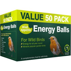 Westland Wild Appetite Suet Energy Fat Balls Bird Food - Pack of 50 Westland Wild Appetite Suet Energy Fat Balls Bird Food - Pack of 50