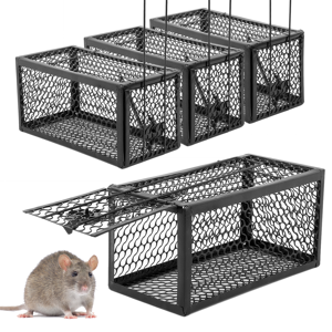KCT Pack of 4 Humane Rat Mouse Trap No Kill Bait Rodent Mice Catcher KCT Pack of 4 Humane Rat Mouse Trap No Kill Bait Rodent Mice Catcher