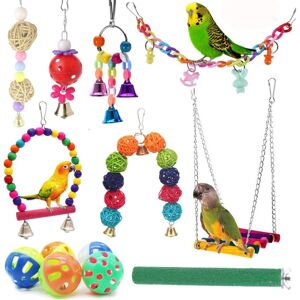 LimbO 12 Packs Bird Toys Parrot Swing Toys - Chewing Hanging Bell Birds Toys LimbO 12 Packs Bird Toys Parrot Swing Toys - Chewing Hanging Bell Birds Toys