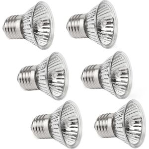 Jojomino 6 Pack Turtle Heating Bulbs 50W x 6 UVA UVB Lamps Glass Container Heating Lamp f Jojomino 6 Pack Turtle Heating Bulbs 50W x 6 UVA UVB Lamps Glass Container Heating Lamp f