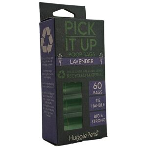 (4 Rolls (60pk)) HugglePets Pick It Up Lavender Dog Poop Bags (4 Rolls (60pk)) HugglePets Pick It Up Lavender Dog Poop Bags