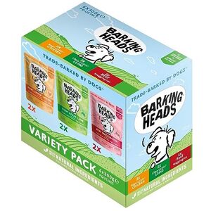 Barking Heads Adult Wet Dog Food Pouches Variety Pack (BWMULTI6) - Natural, Grai Barking Heads Adult Wet Dog Food Pouches Variety Pack (BWMULTI6) - Natural, Grai