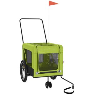 (green, 123 x 63 x 66 cm) vidaXL Pet Bike Trailer Dog Carrier Orange and Black O (green, 123 x 63 x 66 cm) vidaXL Pet Bike Trailer Dog Carrier Orange and Black O