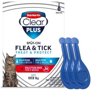 Bob Martin Clear Plus Spot On Flea Treatment Cats and Kittens Kills Fleas Ticks Bob Martin Clear Plus Spot On Flea Treatment Cats and Kittens Kills Fleas Ticks