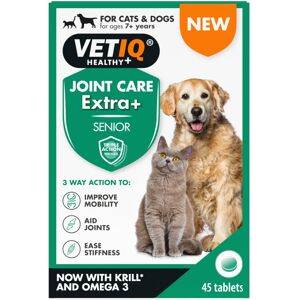 Vetiq Extra+ Senior Joint Care Tablets for Dogs & Cats (45 Tablets) Joint Supplements Vetiq Extra+ Senior Joint Care Tablets for Dogs & Cats (45 Tablets) Joint Supplements