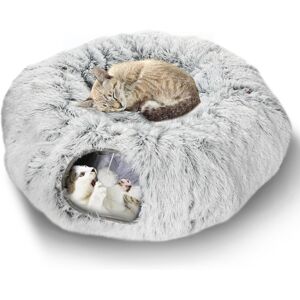 Unbranded Plush Cat Tunnel with Cat Bed for Indoor Cats,Multifunctional Cat Toy Cat Tunnel Unbranded Plush Cat Tunnel with Cat Bed for Indoor Cats,Multifunctional Cat Toy Cat Tunnel
