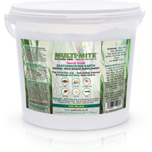 MULTI-MITE MULTI MITE 1KG Bucket Feed Grade DE Diatomaceous Earth Red Mite, Fleas MULTI-MITE MULTI MITE 1KG Bucket Feed Grade DE Diatomaceous Earth Red Mite, Fleas