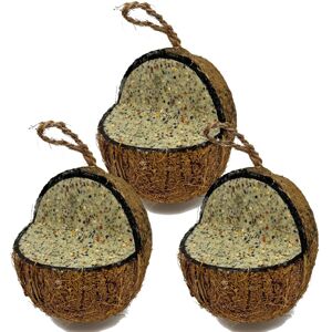 The BirdFood Warehouse XL Seed & Nut Suet Coconut Feeder, Wild Bird Food, Butter for Birds, Hanging Fee The BirdFood Warehouse XL Seed & Nut Suet Coconut Feeder, Wild Bird Food, Butter for Birds, Hanging Fee
