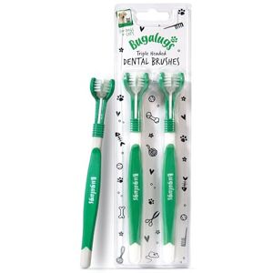 BugaLugs Dog Toothbrush & Cat Toothbrush Triple Headed Dog Plaque Remover, Our Dental Dog BugaLugs Dog Toothbrush & Cat Toothbrush Triple Headed Dog Plaque Remover, Our Dental Dog