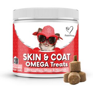 NutriPaw Skin & Coat Omega Treats - Nourish, Strengthen, Protect Skin & Coat, Reduce Exce NutriPaw Skin & Coat Omega Treats - Nourish, Strengthen, Protect Skin & Coat, Reduce Exce