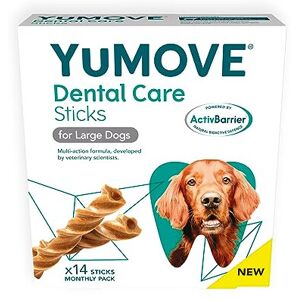 YuMOVE Dental Care Dental Sticks for Large Dogs 14 Pack Tasty Chews with N YuMOVE Dental Care Dental Sticks for Large Dogs 14 Pack Tasty Chews with N