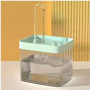 XYLFLY (Nordic Green) 1.5L Cat Water Fountain USB Power Pet Water Dispenser Cat Drinkin XYLFLY (Nordic Green) 1.5L Cat Water Fountain USB Power Pet Water Dispenser Cat Drinkin