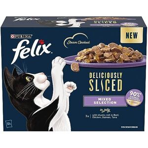 FELIX - Deliciously Sliced - Adult - 12x80g - Wet Cat Food FELIX - Deliciously Sliced - Adult - 12x80g - Wet Cat Food