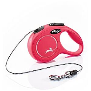 Flexi New Classic Cord Red Extra Small 3m Retractable Dog Leash/Lead for dogs up Flexi New Classic Cord Red Extra Small 3m Retractable Dog Leash/Lead for dogs up