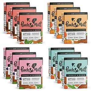 Pooch & Mutt Pooch and Mutt - Variety Pack of Wet Dog Food (New, Improved Recipe), 12x375g Pooch & Mutt Pooch and Mutt - Variety Pack of Wet Dog Food (New, Improved Recipe), 12x375g