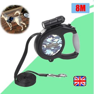 Unbranded 8M Large Dog Lead Leash Strong Retractable Extendable Lockable Tape Unbranded 8M Large Dog Lead Leash Strong Retractable Extendable Lockable Tape