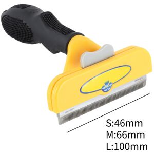 VEISHET (Yellow L) Deshedding Pet Tool Cat Grooming Brush Dog Hair Shedding Remover Abs VEISHET (Yellow L) Deshedding Pet Tool Cat Grooming Brush Dog Hair Shedding Remover Abs