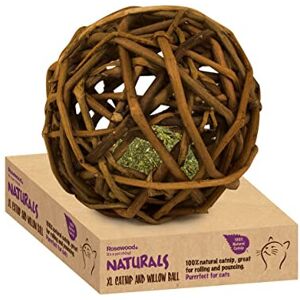 Rosewood Naturals XL Willow & Catnip Ball, Cat Toy, 15cm Rosewood Naturals XL Willow & Catnip Ball, Cat Toy, 15cm