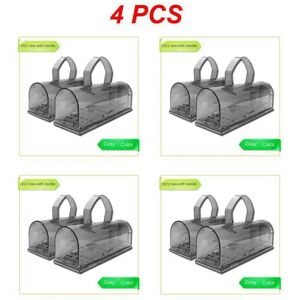 Unbranded (Style F 4pcs) 1~4PCS Plastic Mouse Trap Live Catcher Reusable Kids Pets Safe Pe Unbranded (Style F 4pcs) 1~4PCS Plastic Mouse Trap Live Catcher Reusable Kids Pets Safe Pe