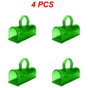 Unbranded (Style B 4pcs) 1~4PCS Plastic Mouse Trap Live Catcher Reusable Kids Pets Safe Pe Unbranded (Style B 4pcs) 1~4PCS Plastic Mouse Trap Live Catcher Reusable Kids Pets Safe Pe