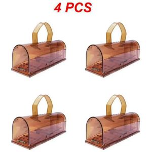 Unbranded (Style A 4pcs) 1~4PCS Plastic Mouse Trap Live Catcher Reusable Kids Pets Safe Pe Unbranded (Style A 4pcs) 1~4PCS Plastic Mouse Trap Live Catcher Reusable Kids Pets Safe Pe