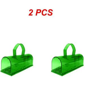 Unbranded (Style B 2pcs) 1~4PCS Plastic Mouse Trap Live Catcher Reusable Kids Pets Safe Pe Unbranded (Style B 2pcs) 1~4PCS Plastic Mouse Trap Live Catcher Reusable Kids Pets Safe Pe