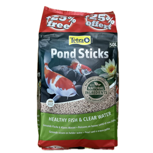 Tetra Brand Pond Fish Food - 50L Floating Sticks with Extra 10L Tetra Brand Pond Fish Food - 50L Floating Sticks with Extra 10L