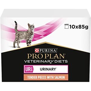 Purina PRO PLAN VETERINARY DIETS UR Urinary Wet Cat Food Salmon 10x85g, Pack of 4 Purina PRO PLAN VETERINARY DIETS UR Urinary Wet Cat Food Salmon 10x85g, Pack of 4
