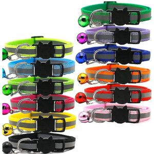 Unbranded 12 Pcs Reflective Cat Collars Quick Release Safety Buckle With Adjustable 19-32c Unbranded 12 Pcs Reflective Cat Collars Quick Release Safety Buckle With Adjustable 19-32c